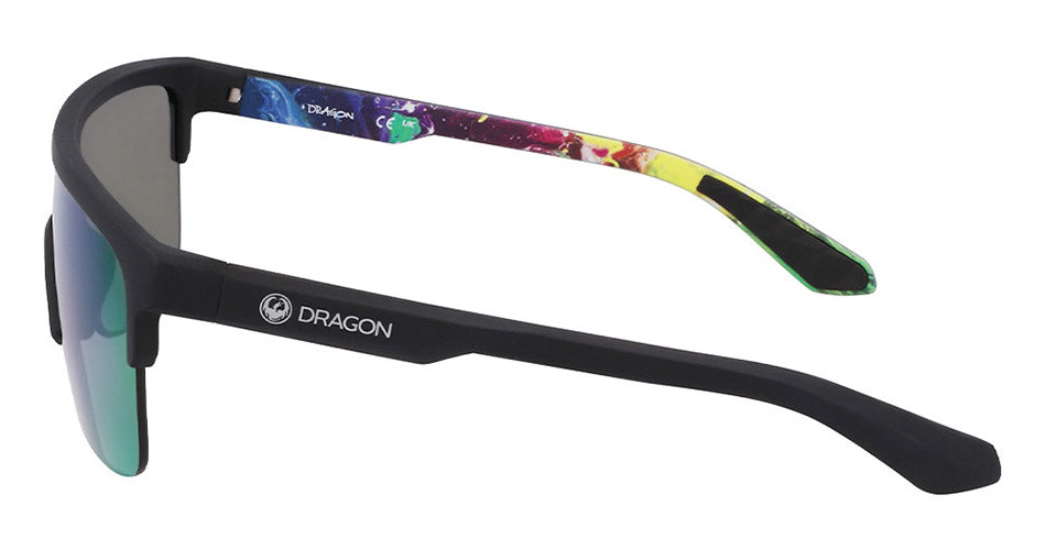 SLOTTED - Matte Black/Multi with Lumalens Green Ionized Lens