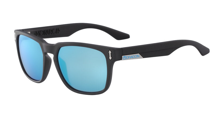 MONARCH - Matte Black with Lumalens Sky Blue Ionized Lens