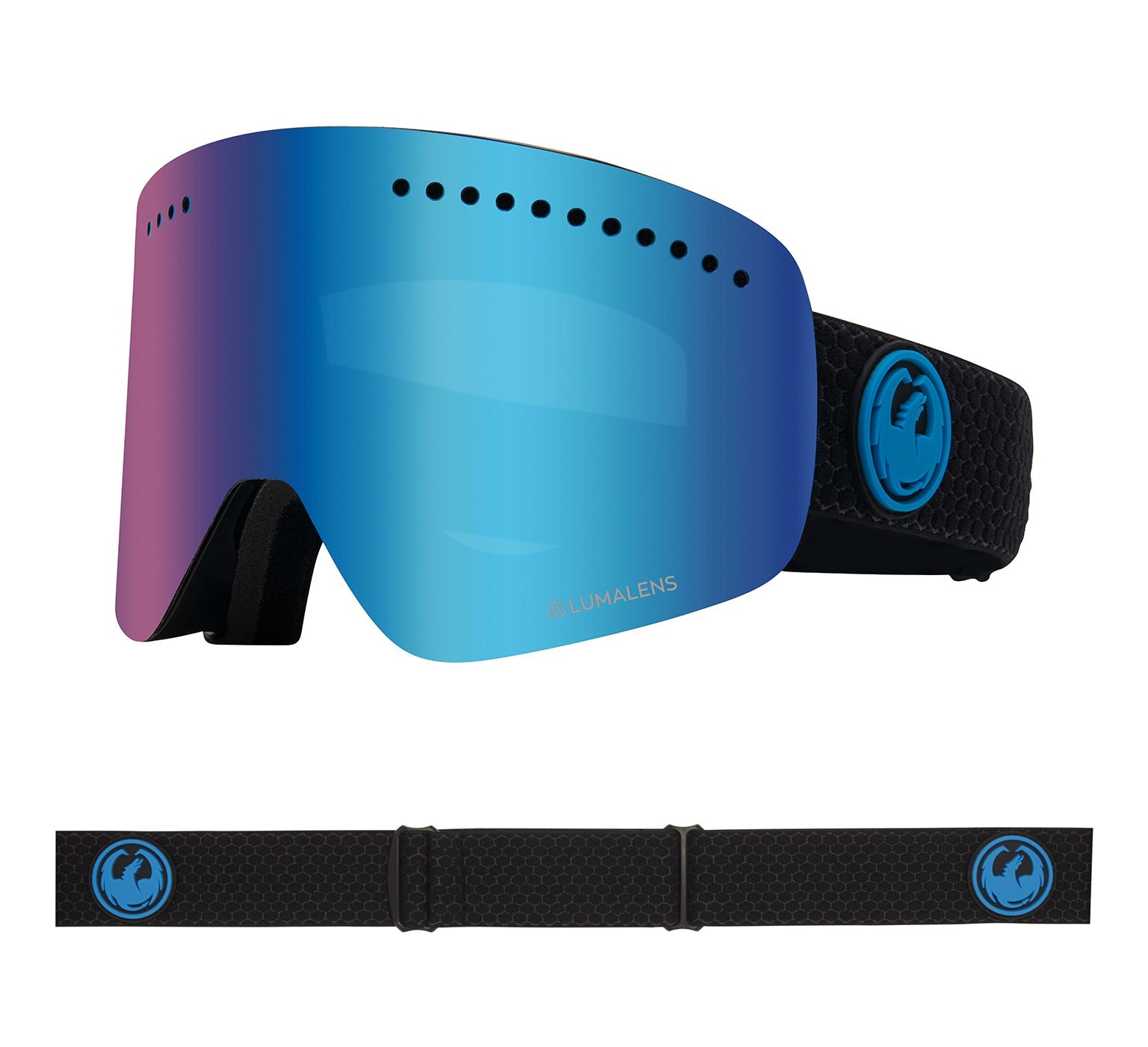 NFX - Split with Lumalens Blue Ionized & Lumalens Amber Lens