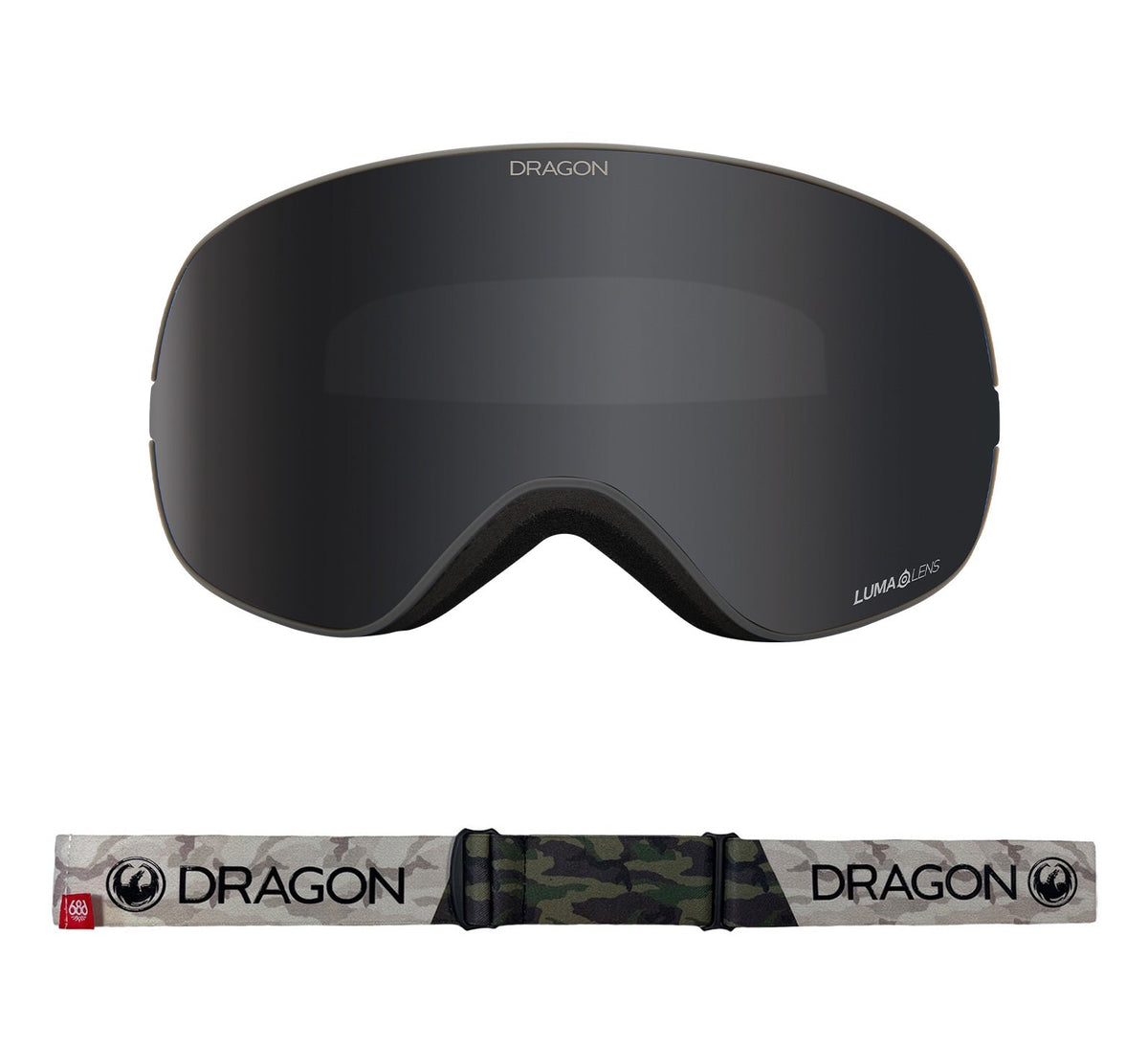 X2s - 686 Camo with Lumalens Dark Smoke & Lumalens Rose Lens