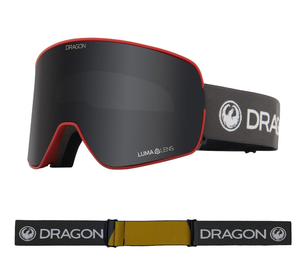 NFX2 - Block Red with Lumalens Dark Smoke &amp; Lumalens Rose Lens