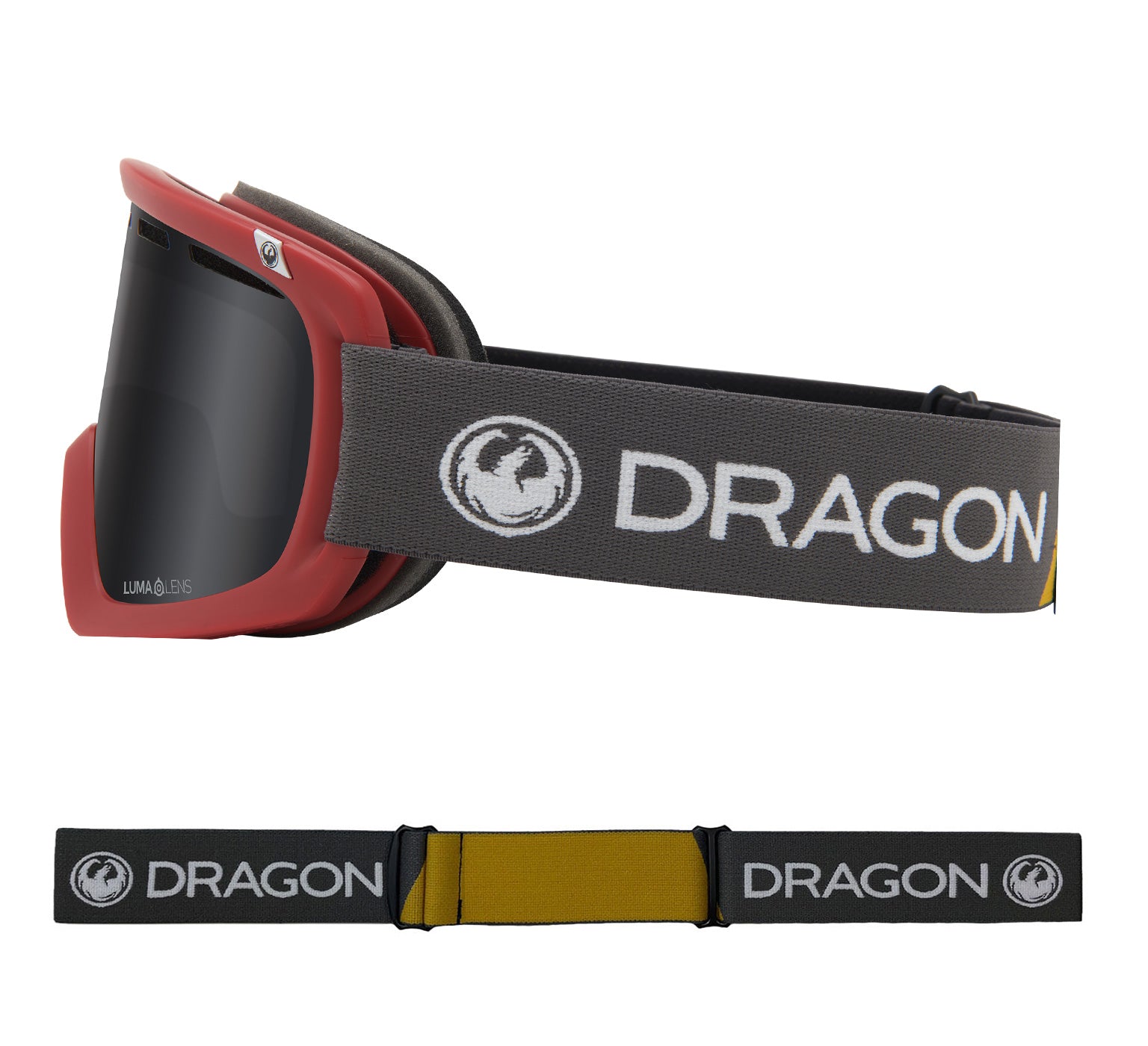 D1 OTG - Block Red with Lumalens Dark Smoke & Lumalens Rose Lens