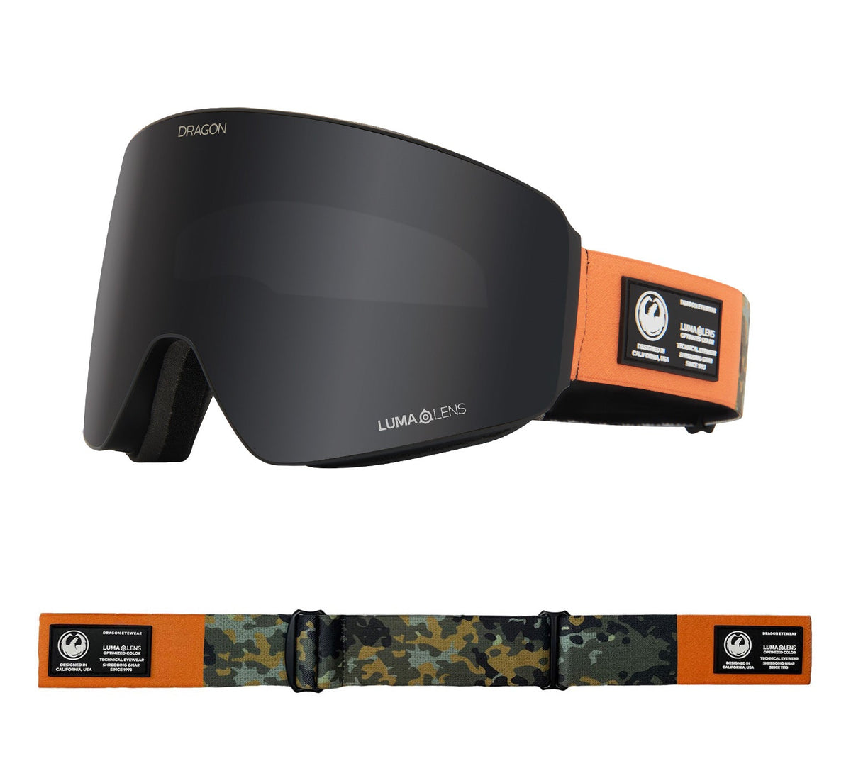 PXV - Bush Camo with Lumalens Dark Smoke &amp; Lumalens Amber Lens