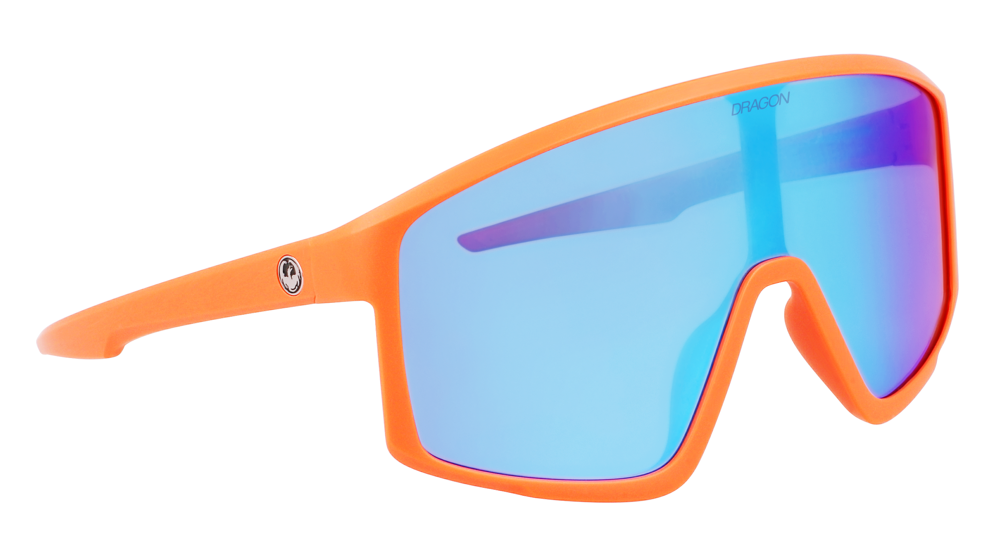 AMPED - Matte Flame with Lumalens Blue Ionized Lens