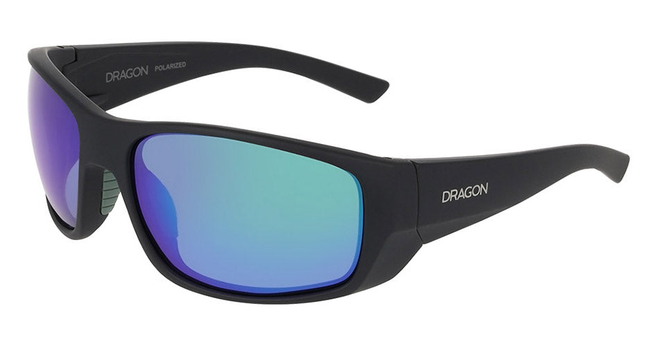 DRS1001 - Matte Black with Green Mirror Lens