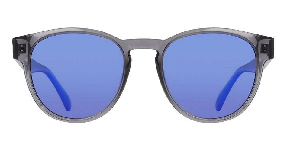 DRS1005 - Shiny Crystal Grey with Blue Mirror Lens