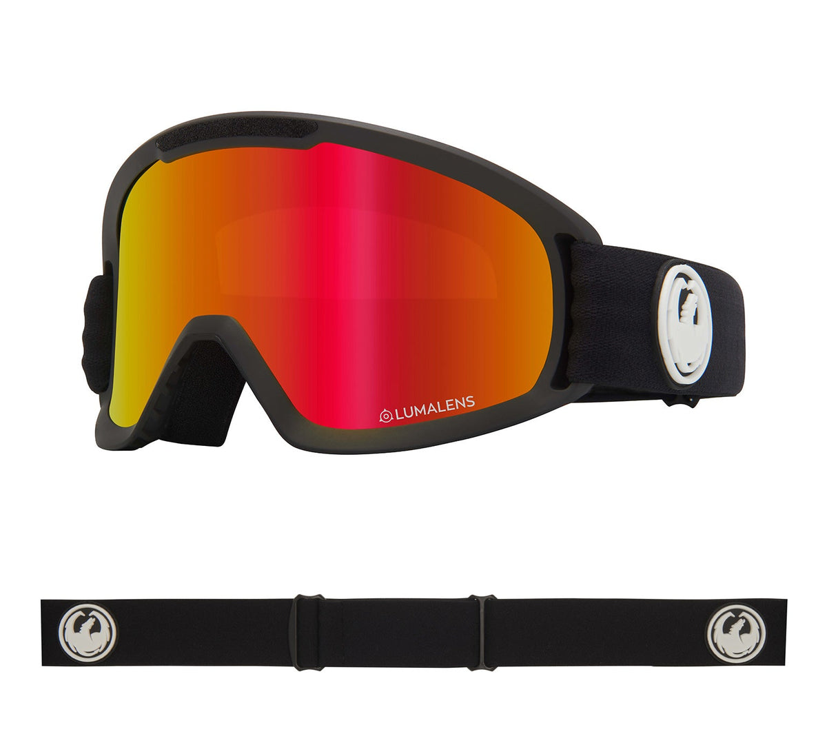 DX2 - Black with Lumalens Red Ionized &amp; Lumalens Rose Lens