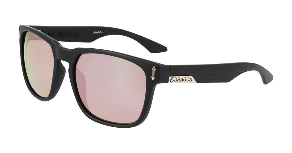 MONARCH - Matte Black with Lumalens Rose Gold Lens