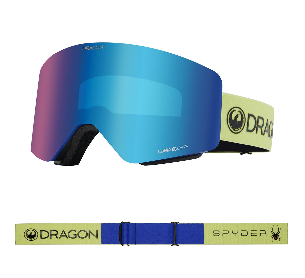 R1 OTG - Electric Blue Spyder Collab with Lumalens Blue Ionized &amp; Lumalens Amber Lens