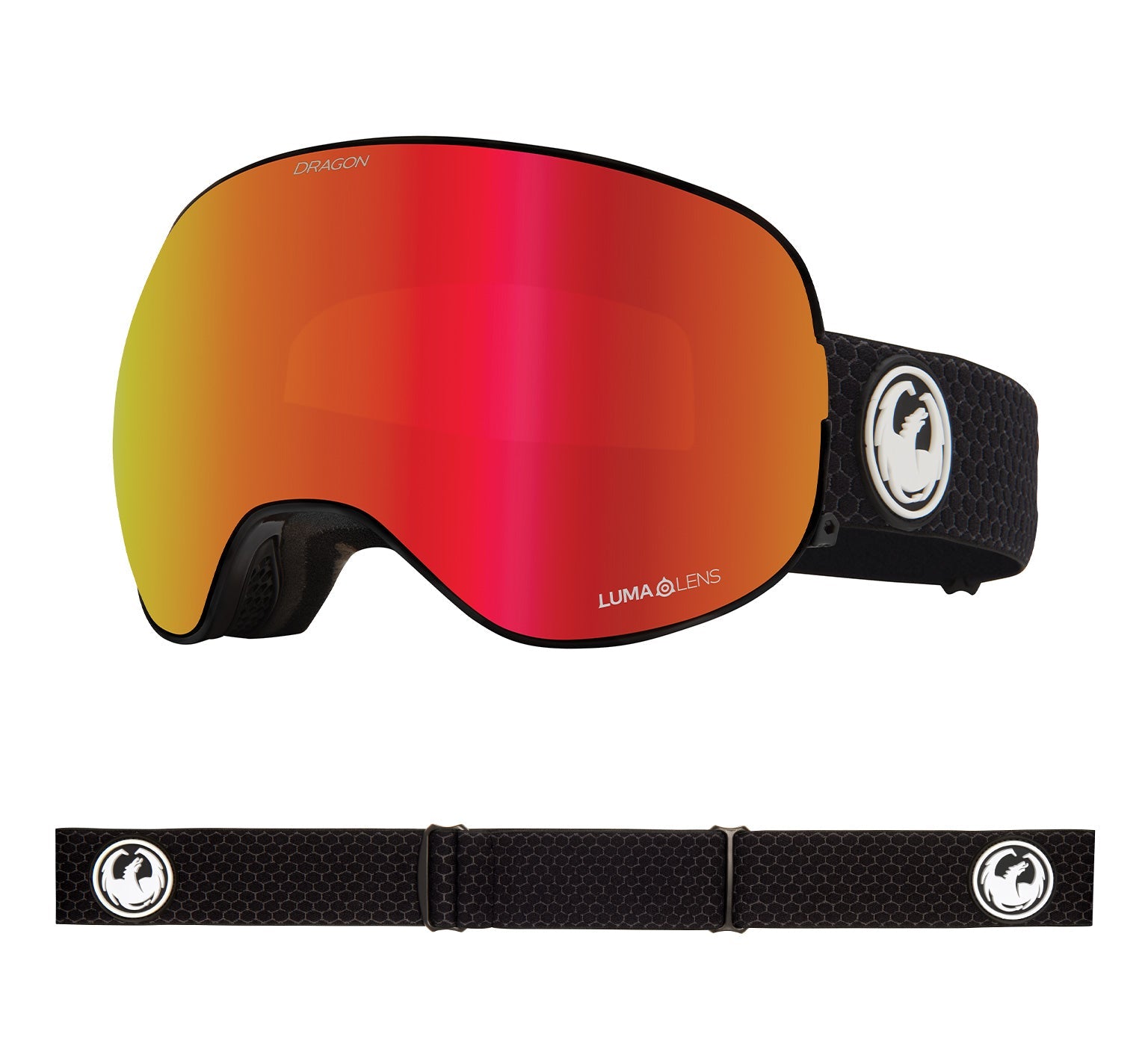 X2 - Split with Lumalens Red Ionized & Lumalens Light Rose Lens