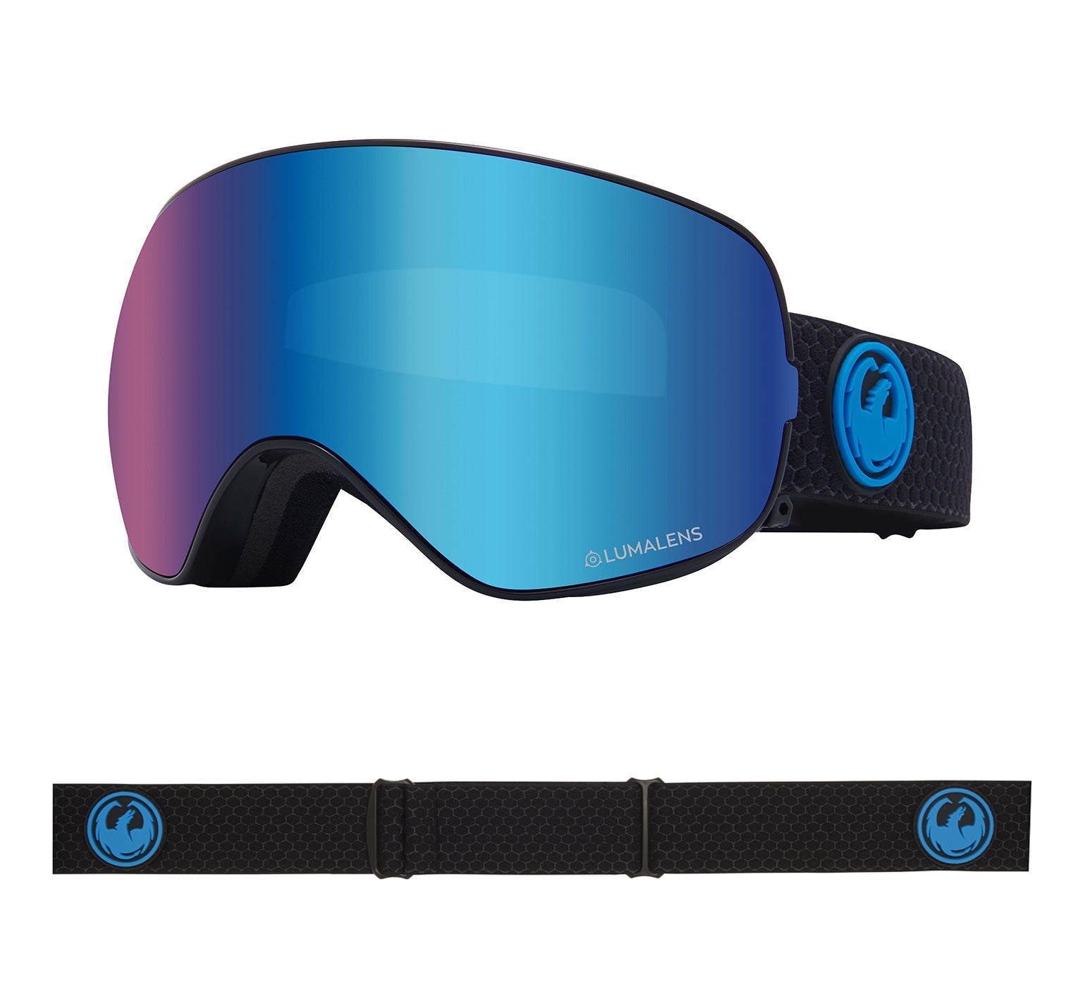 X2s - Split with Lumalens Blue Ionized & Lumalens Amber Lens
