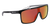 MOMENTUM - Shiny Black/Grey with Polarized Lumalens Red Ionized Lens